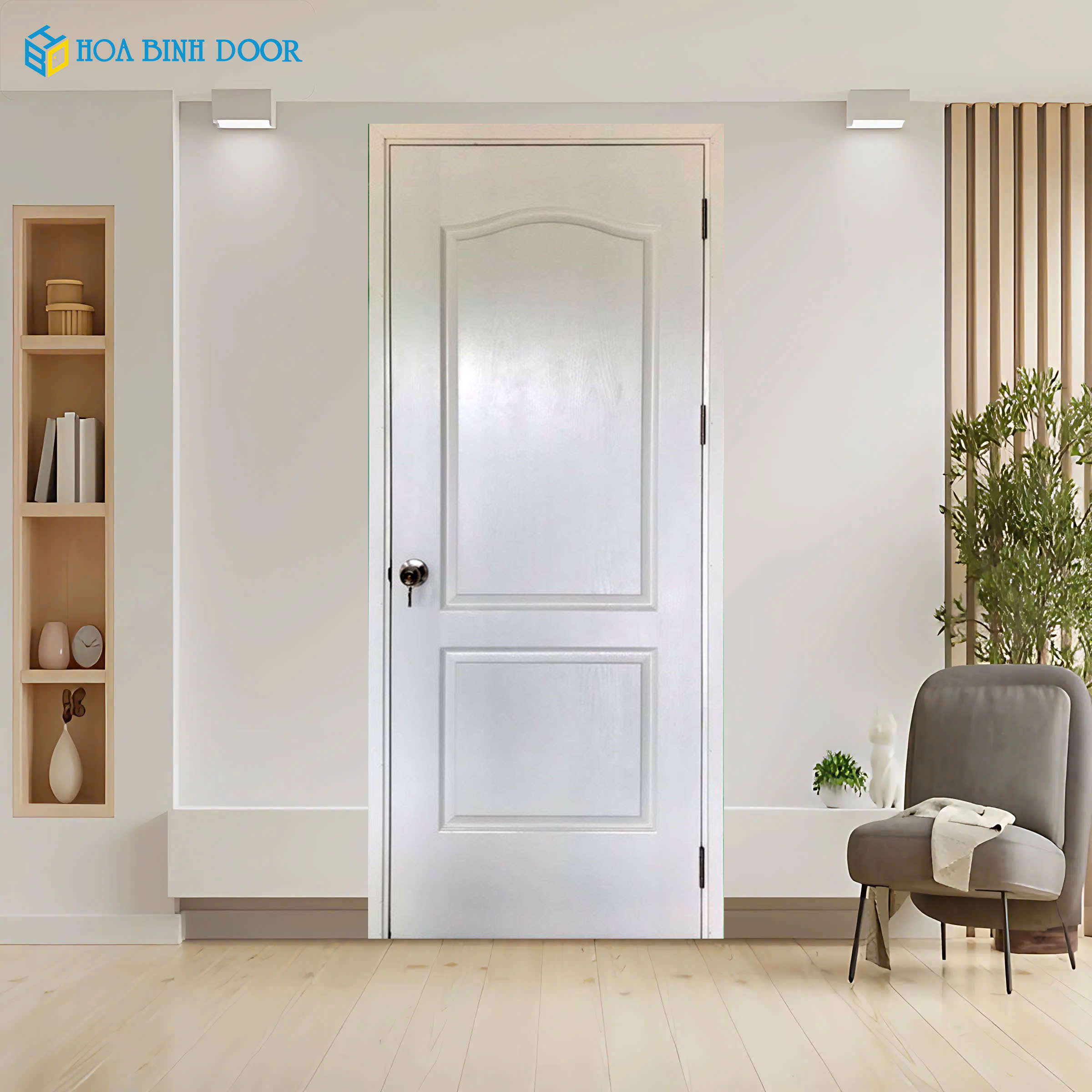 Cửa gỗ công nghiệp HDF HB.2A-C1