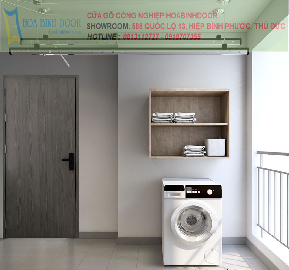 cửa gỗ công nghiệp tại hóc môn