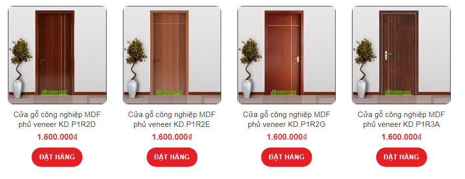 Cửa gỗ công nghiệp tại Ninh Thuận