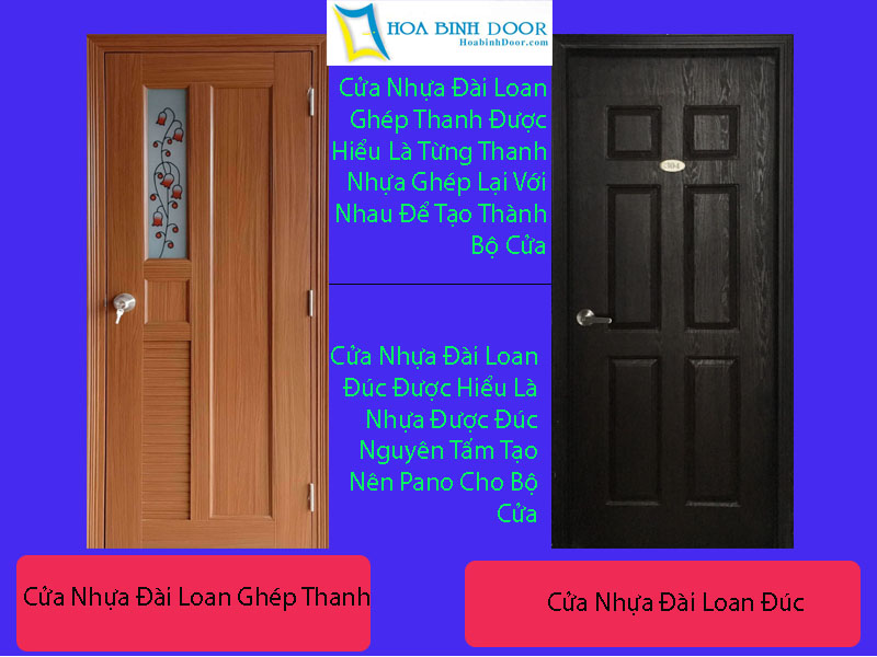 Các loại cửa nhựa giả gỗ