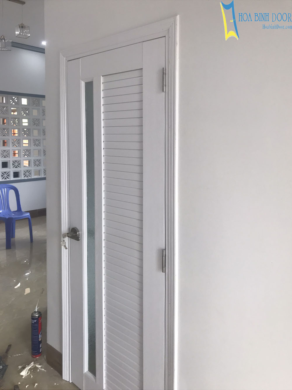 Mẫu cửa nhựa nhà vệ sinh đẹp
