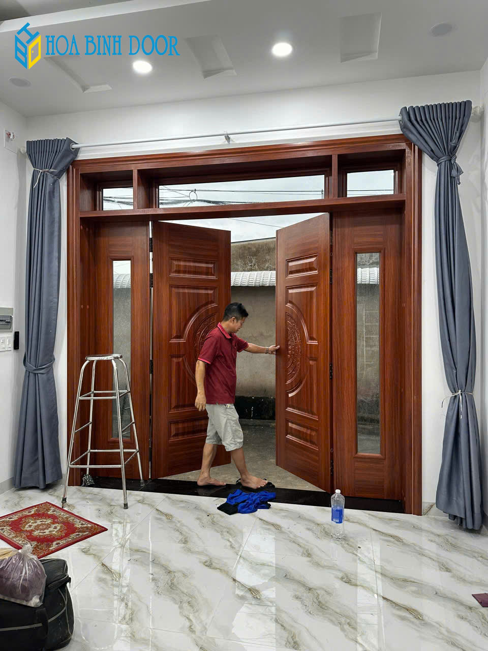 Cửa thép vân gỗ tại cần thơ | Dòng cửa thép vân gỗ cao cấp
