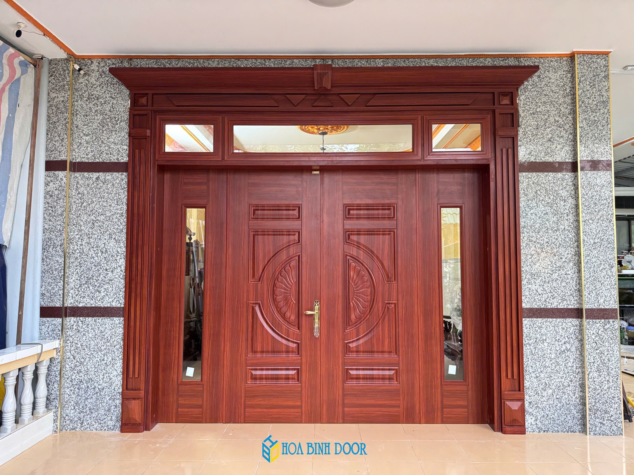 Cửa thép vân gỗ tại cần thơ | Dòng cửa thép vân gỗ cao cấp