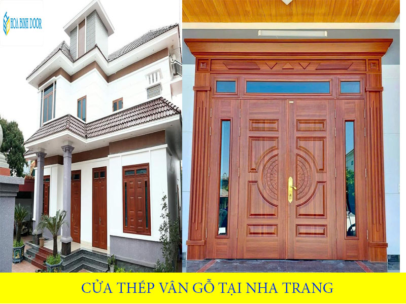 Cửa thép vân gỗ tại Nha trang – Khánh hòa | Hoabinhdoor