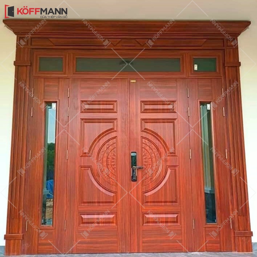 Báo giá cửa thép vân gỗ koffmann
