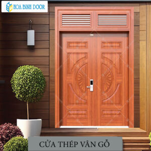 Cửa thép vân gỗ KG-22.01H.01H-2NC