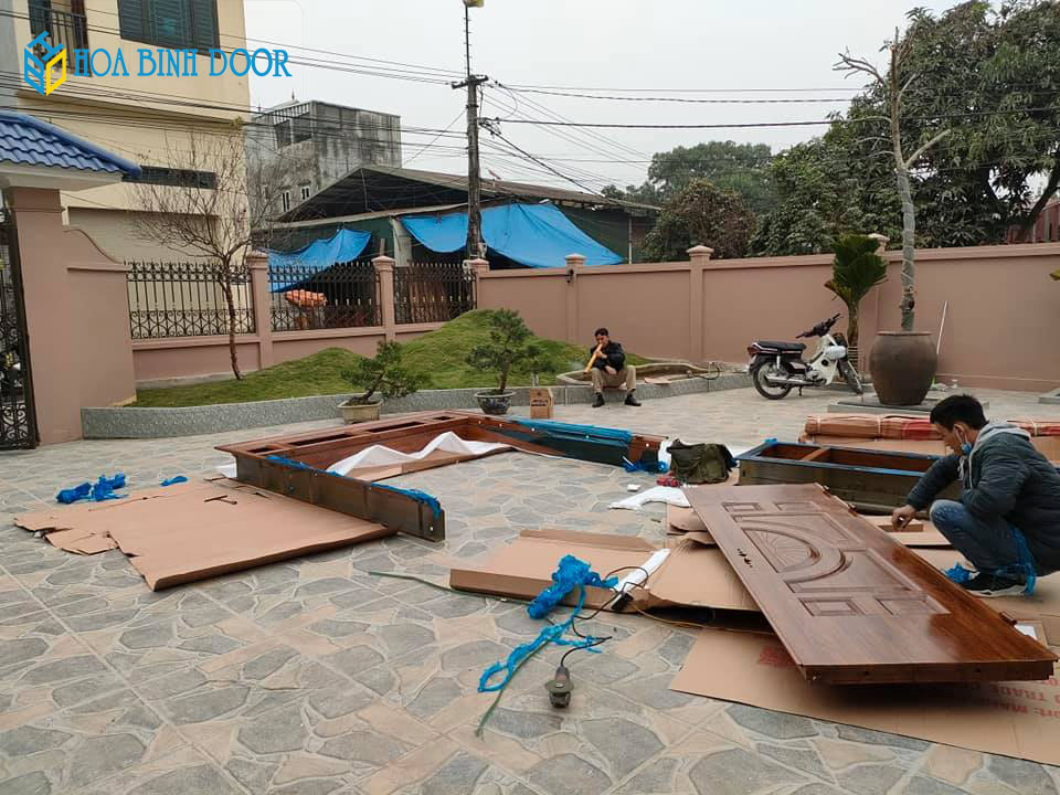 cửa thép vân gỗ tại kiên giang