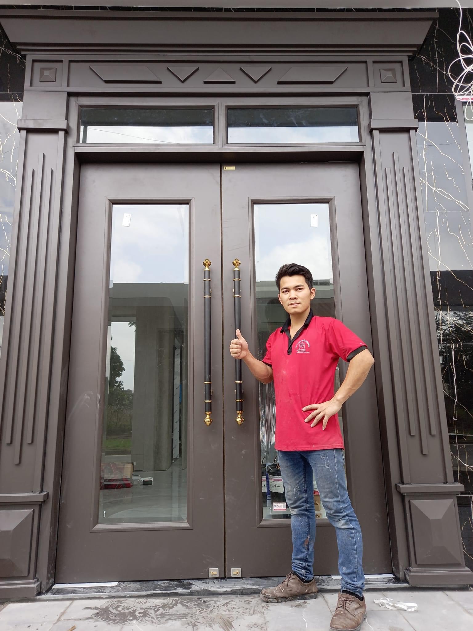 Giá cửa thép vân gỗ tại tiền giang