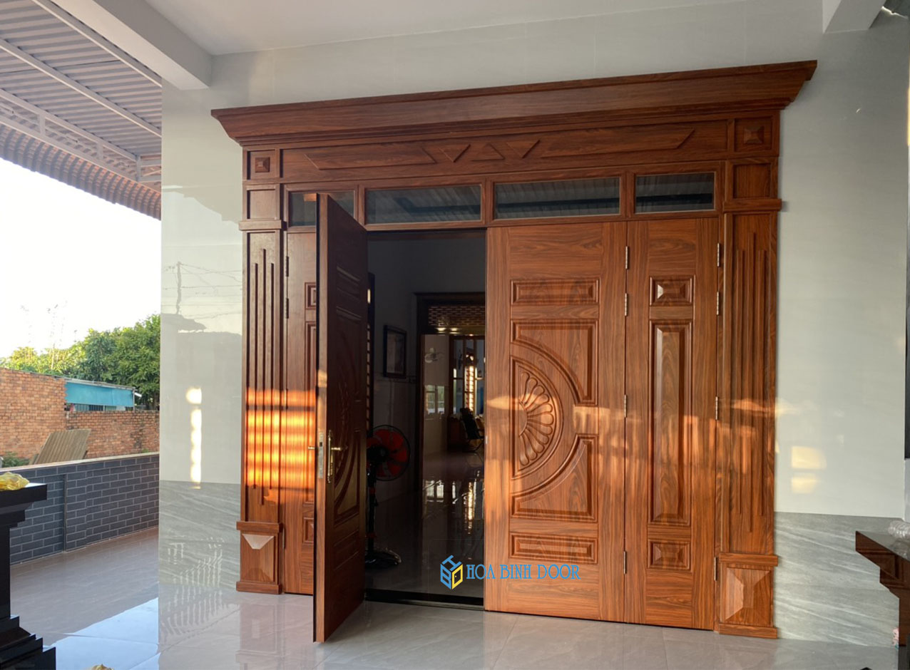 Giá cửa thép vân gỗ tại tiền giang