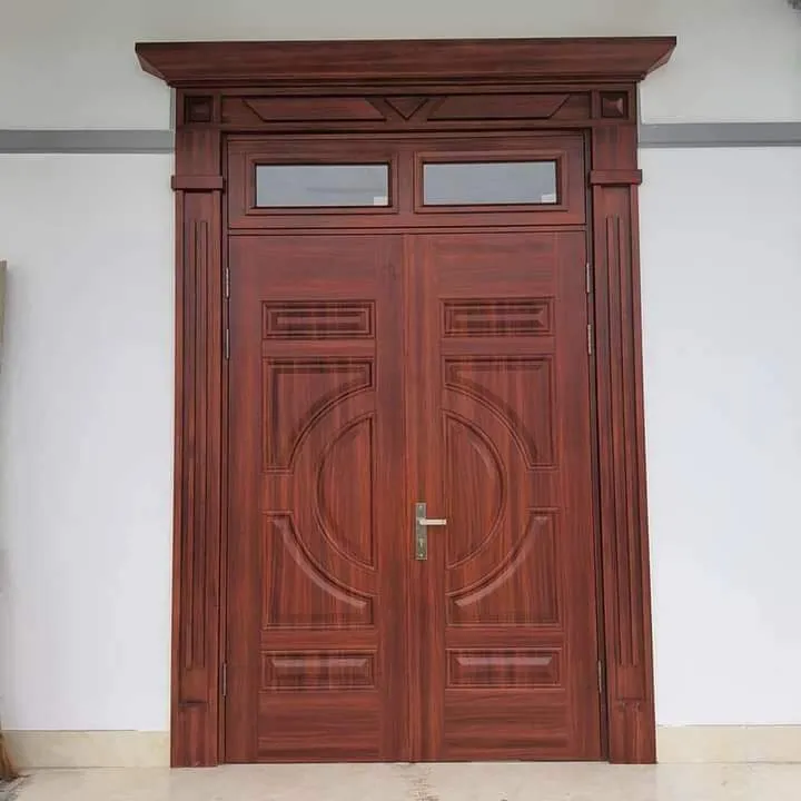 cửa thép vân gỗ 