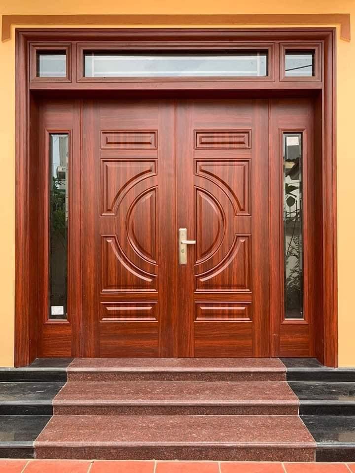 Cửa thép vân gỗ tại cần giờ