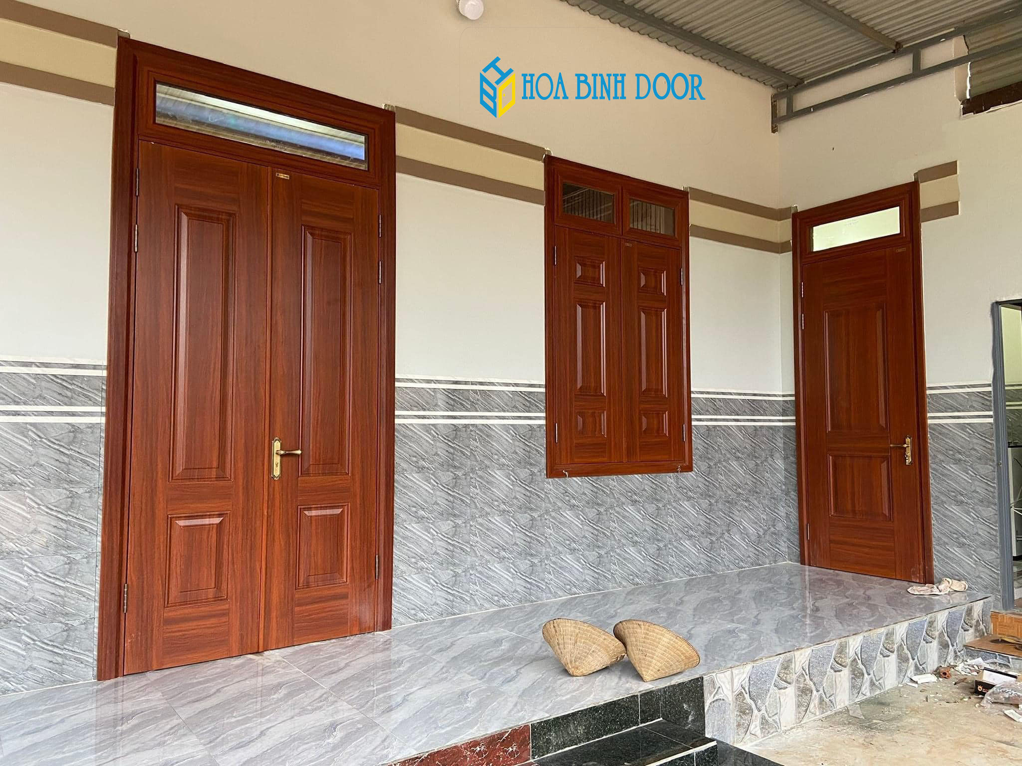 Cửa thép vân gỗ tại quận 7