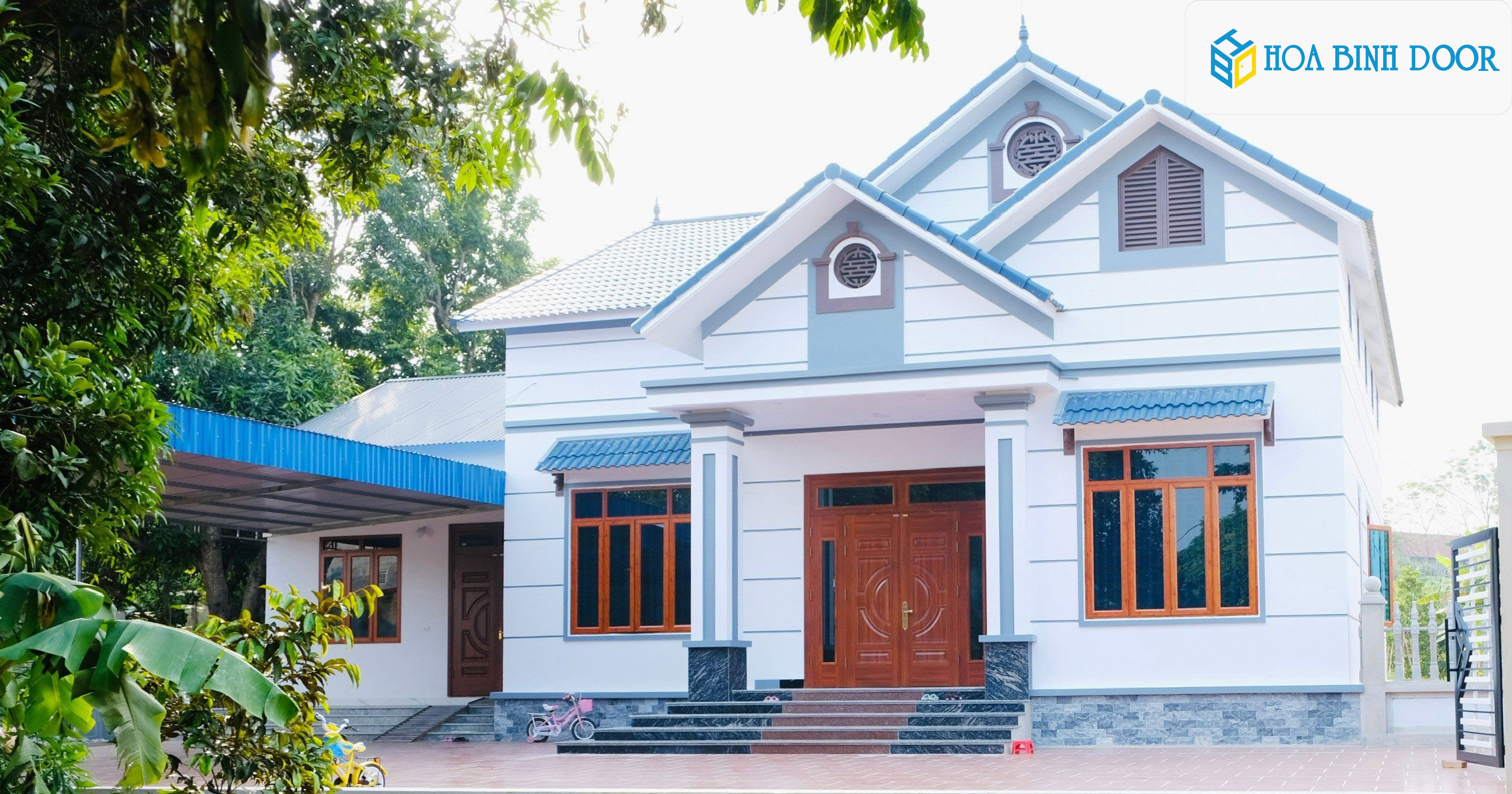 Cửa thép vân gỗ tại quận 6