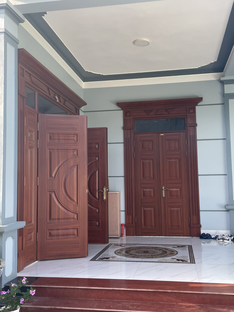 Cửa thép vân gỗ tại tân phú