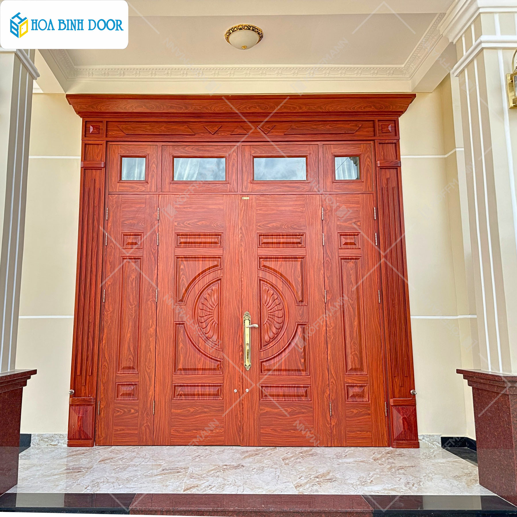 Giá cửa thép vân gỗ tại phú yên