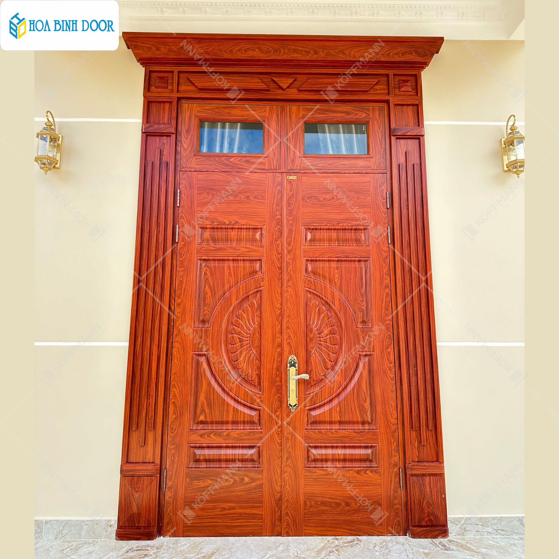 Giá cửa thép vân gỗ tại phú yên