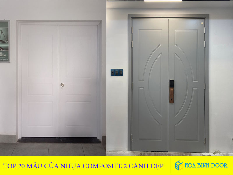 Top 20 Mẫu cửa nhựa composite 2 cánh đẹp 2024| Hoabinhdoor