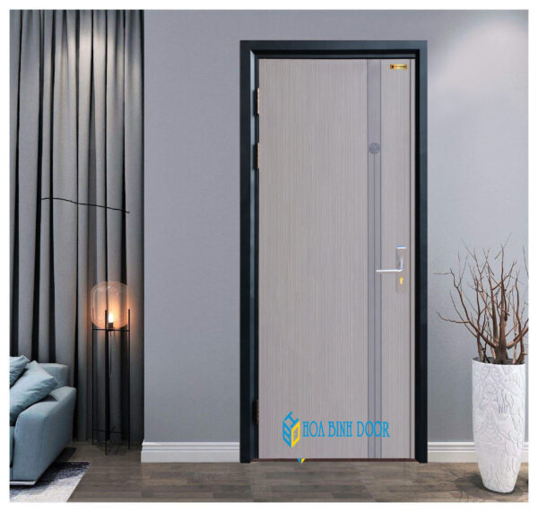 Cửa thép vân gỗ Deluxe KD-1.02