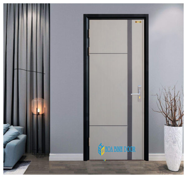 Cửa thép vân gỗ Deluxe KD-1.08