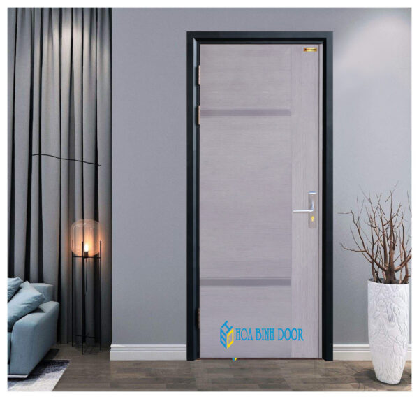 Cửa thép vân gỗ Deluxe KD-1.05