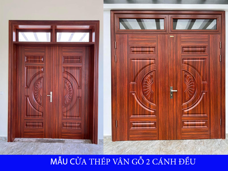 Báo giá cửa thép vân gỗ tại Bình Dương mới nhất 5/2024