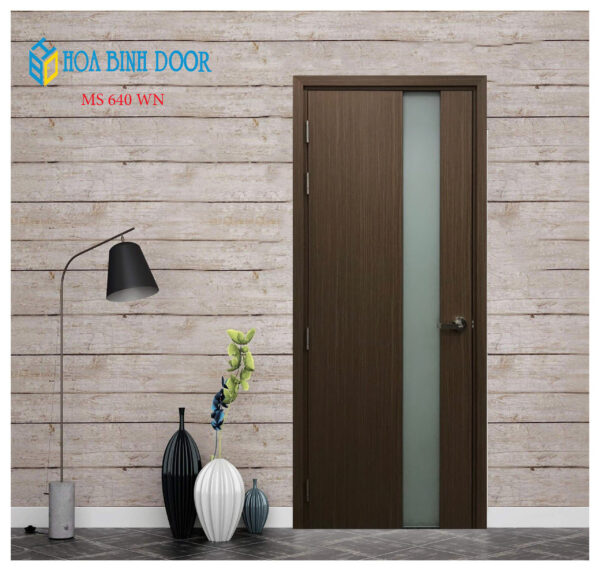 Cửa gỗ công nghiệp MDF phủ melamine HB.PK-640WN