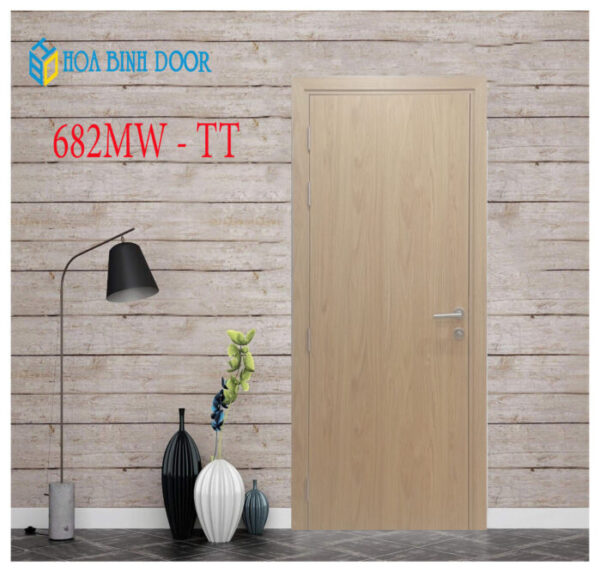 Cửa gỗ công nghiệp MDF phủ melamine HB.P-682MW