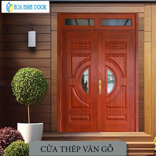 Cửa thép vân gỗ KG-22.01K.01K-2TK