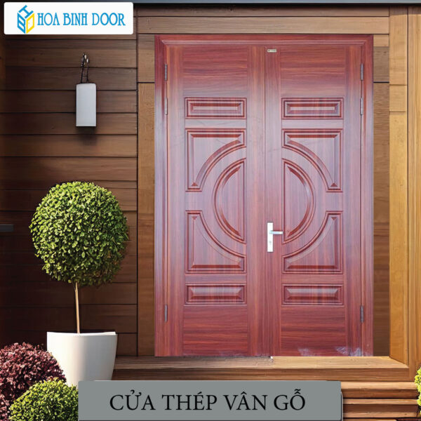 Cửa thép vân gỗ KG-22.01.01