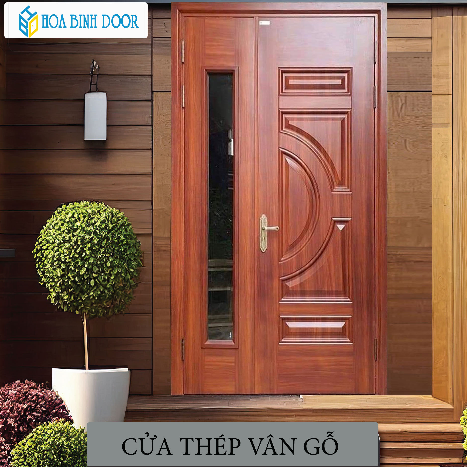 Cửa thép vân gỗ KG-21.01.K