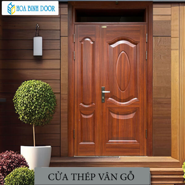 Cửa thép vân gỗ KG-21.07.07A-1TK