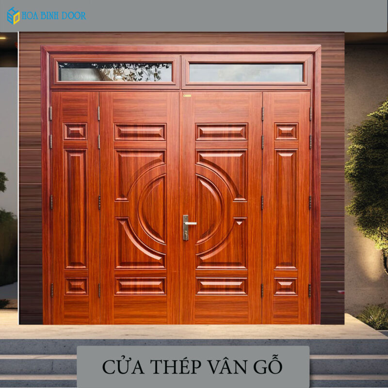 Cửa Thép Vân Gỗ KG-41.01.03A-2TK