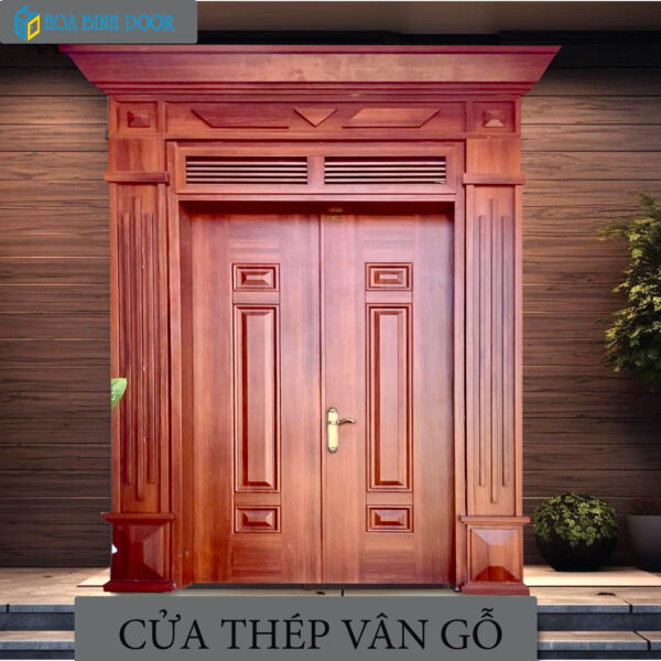 Cửa thép vân gỗ Luxury KL-22.03-2NC