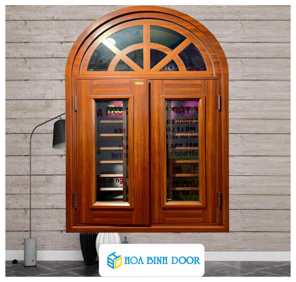 Cửa sổ thép vân gỗ KSV-22.K.K