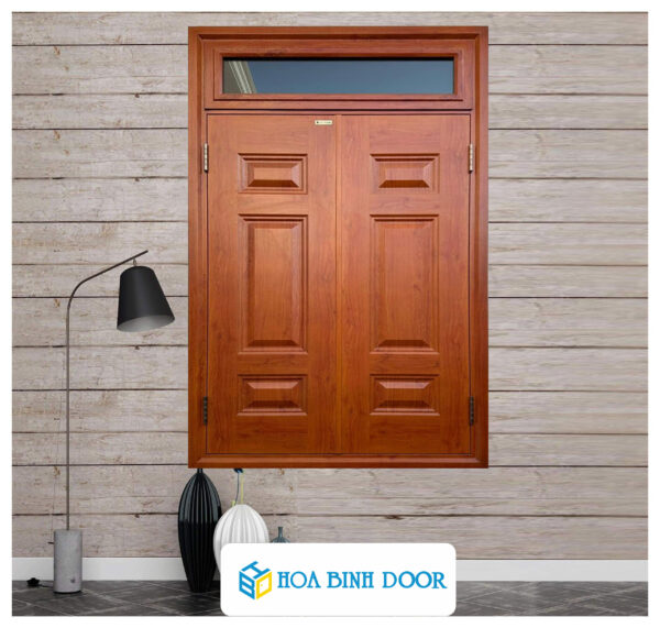 Cửa sổ thép vân gỗ KS-22.CS3-1TK