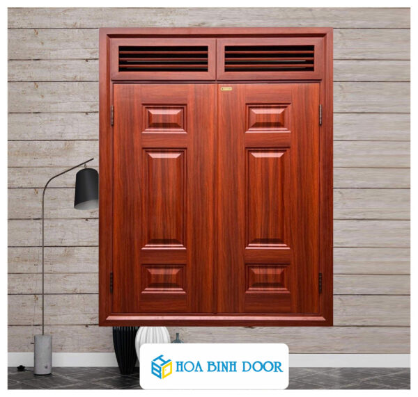 Cửa sổ thép vân gỗ KS-22.CS3-2NC