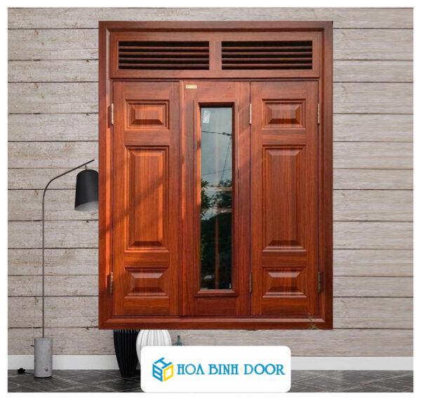 Cửa sổ thép vân gỗ KS-32.K-CS3-2NC