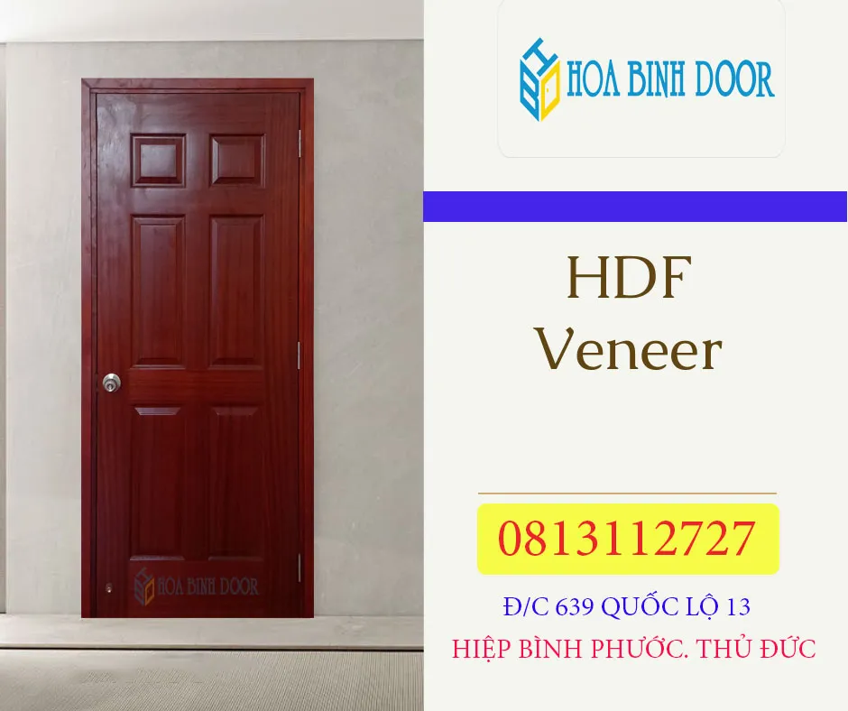 Cửa gỗ công nghiệp HDF Veneer - 6A sapelli