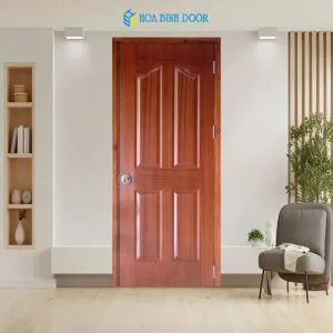 Cửa gỗ công nghiệp HDF Veneer – 4A Căm XE