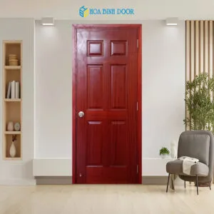 Cửa gỗ công nghiệp HDF Veneer – 6A sapelli