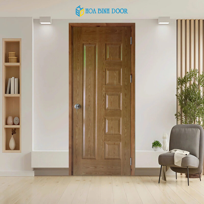 Cửa gỗ công nghiệp HDF Veneer – 6B Ash