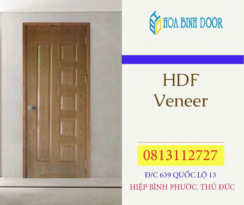 Cửa gỗ công nghiệp HDF Veneer - 6B Ash