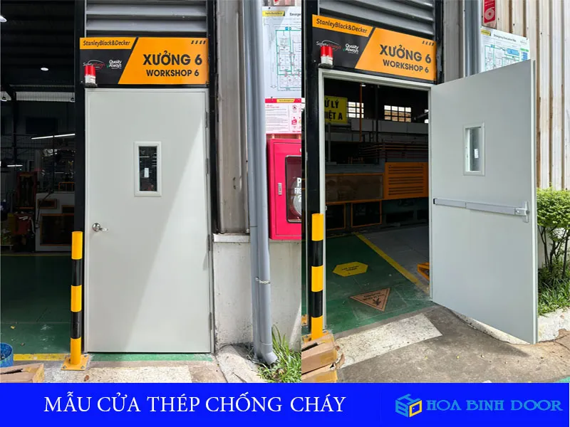 Giá cửa thép chống cháy mới nhất 8/2024 | Hoabinhdoor