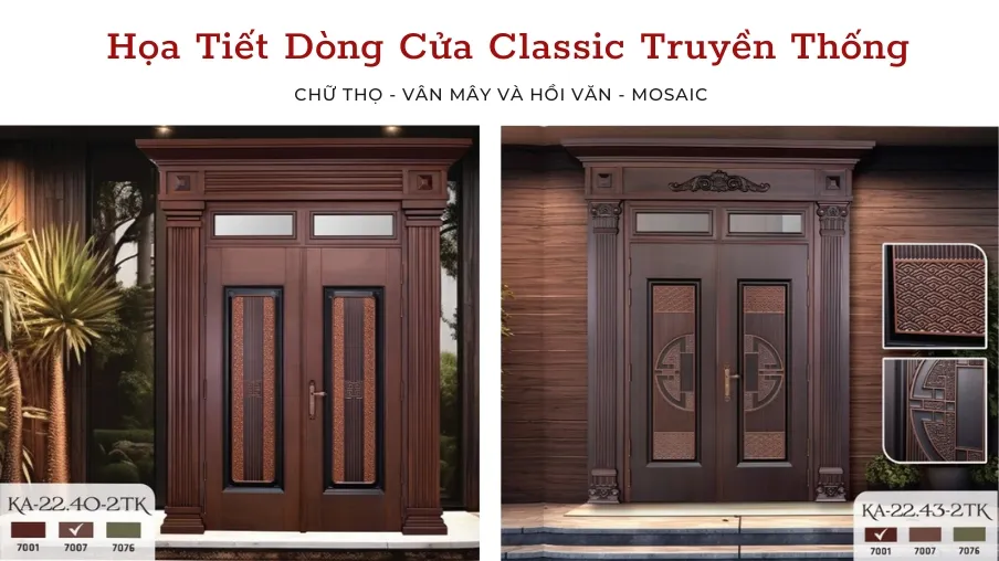 Báo giá cửa thép Classic 5D mới nhất Tháng 1/2025 | Hoabinhdoor