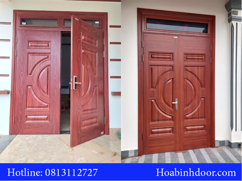 Báo giá cửa thép vân gỗ tại Đức Trọng – Lâm Đồng | Hoabinhdoor