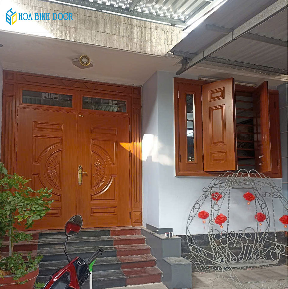 Báo giá cửa thép vân gỗ tại Cẩm Mỹ – Đồng Nai | Hoabinhdoor