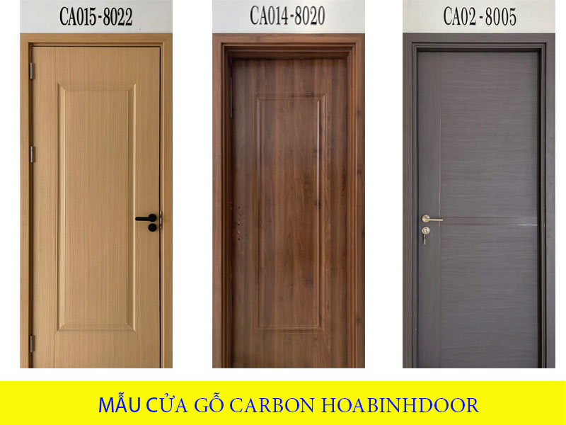 Báo giá cửa gỗ carbon mới nhất tháng 7/2025 | Hoabinhdoor