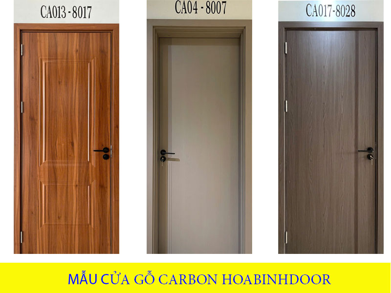 Báo giá cửa gỗ carbon mới nhất tháng 7/2025 | Hoabinhdoor