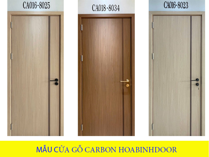 Báo giá cửa gỗ carbon mới nhất tháng 7/2025 | Hoabinhdoor