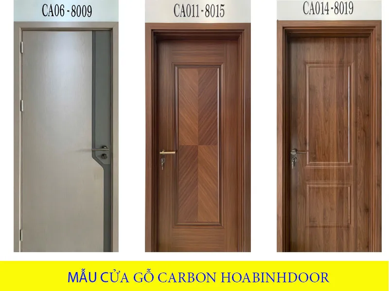 Báo giá cửa gỗ carbon mới nhất tháng 7/2025 | Hoabinhdoor